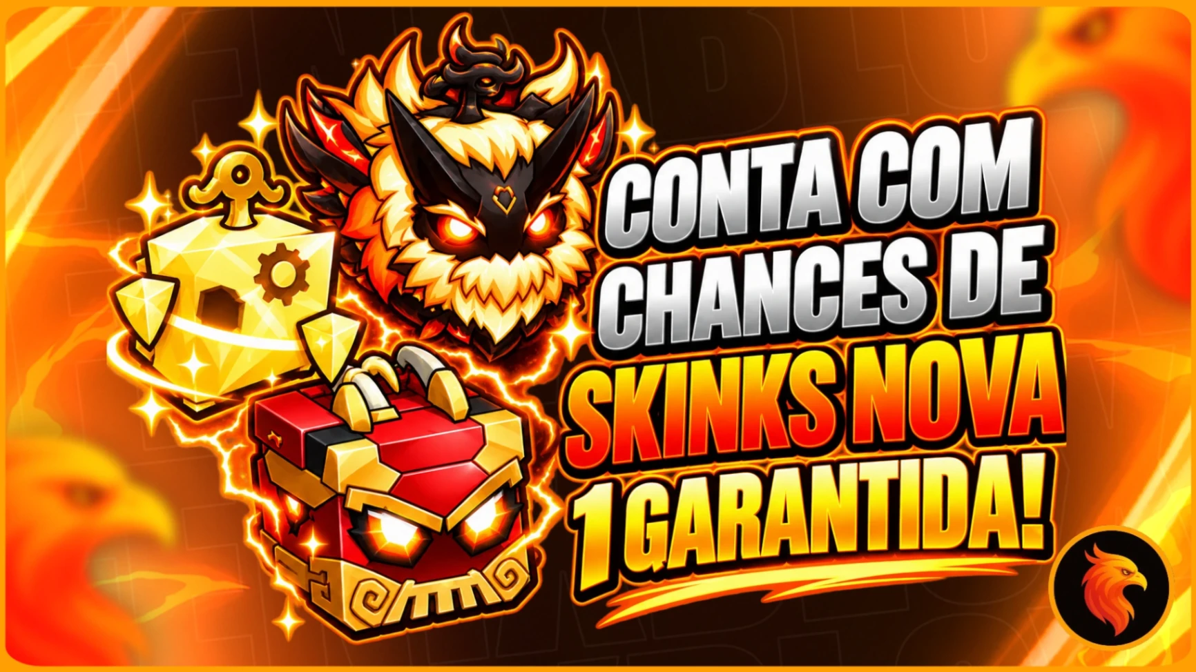 CONTA COM CHANCES DE SKINS NOVAS